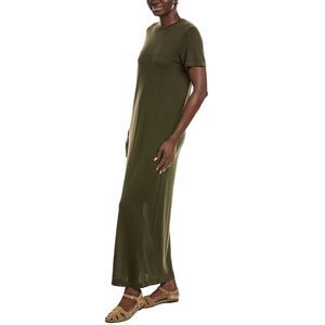 Co Womens  Cashmere T-Shirt Dress, Green
